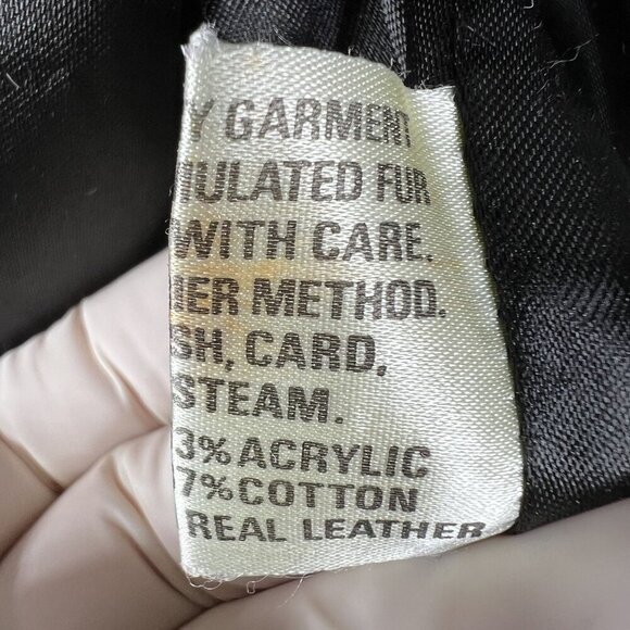 VTG Adolph Schuman For Lilli Ann L Leather Faux Fur Zip-Off Sleeve Vest Jacket - Picture 14 of 16